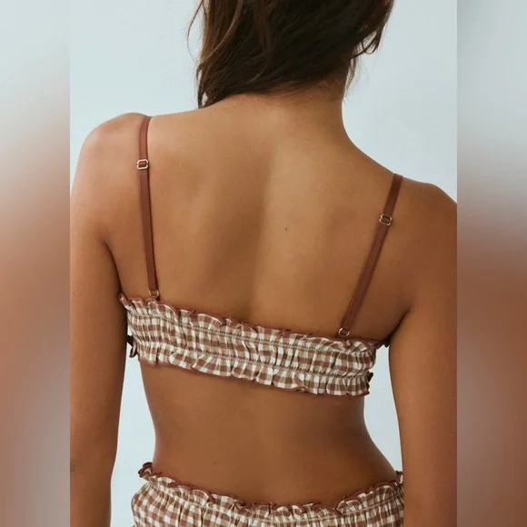 Alix scrunchie ruffle bralette - Picture 3 of 3